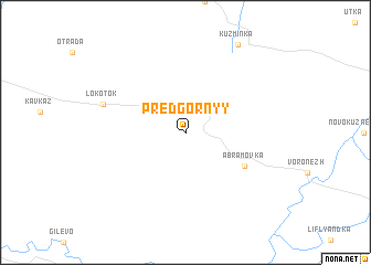 map of Predgornyy