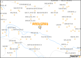 map of Predgrad