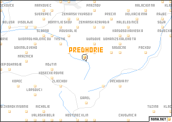 map of Predhorie