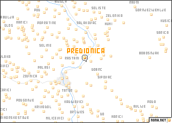 map of Predionica