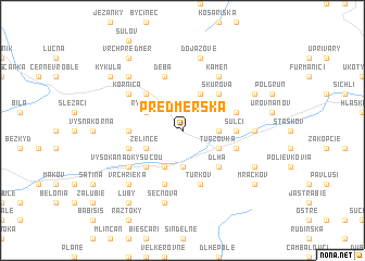 map of Predmerská