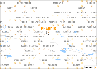 map of Předmíř