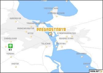 map of Predmostnaya