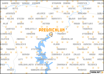 map of Přední Chlum