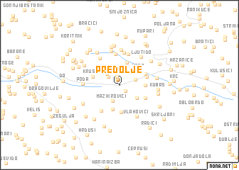 map of Predolje