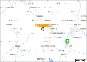 map of Predonico