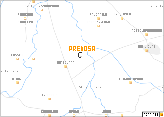 map of Predosa