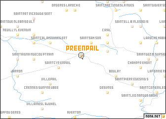 map of Pré-en-Pail