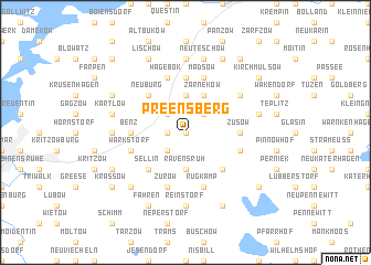 map of Preensberg