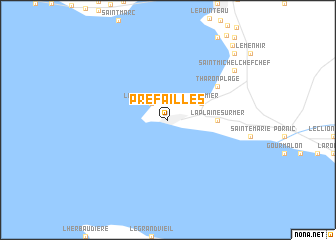 map of Préfailles