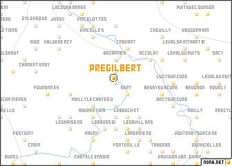 map of Prégilbert