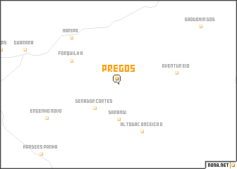 map of Pregos