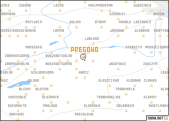 map of Pręgowo