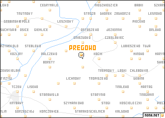 map of Pręgowo