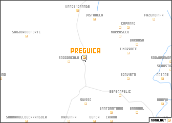 map of Preguiça