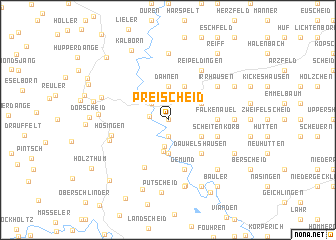 map of Preischeid