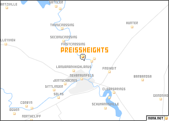 map of Preiss Heights