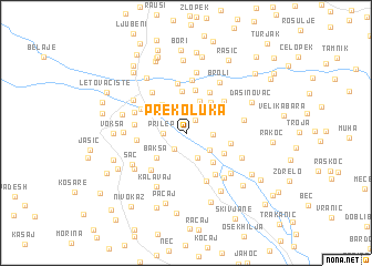 map of Prekoluka