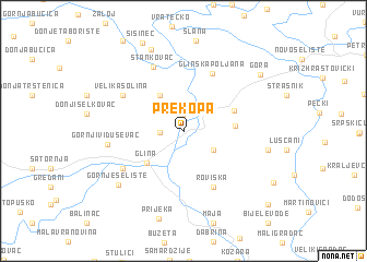 map of Prekopa