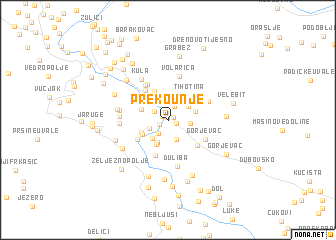 map of Prekounje