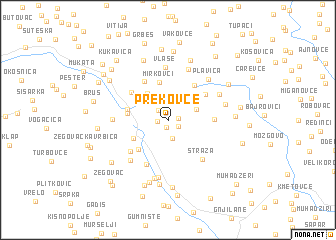 map of Prekovce