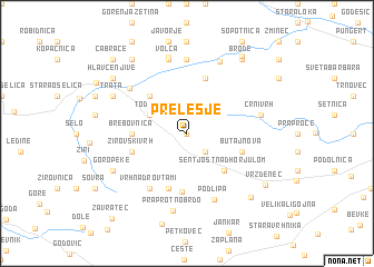 map of Prelesje