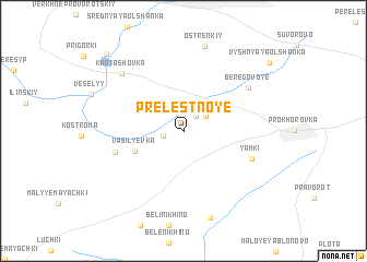 map of Prelestnoye