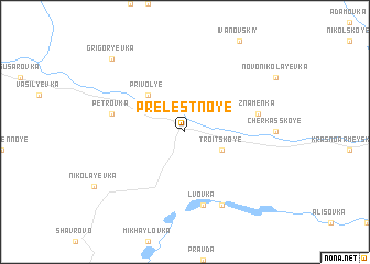 map of Prelestnoye