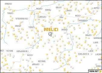 map of Prelići