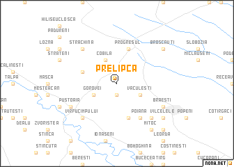 map of Prelipca