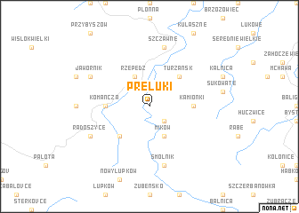 map of Prełuki