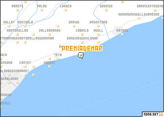 map of Premiá de Mar