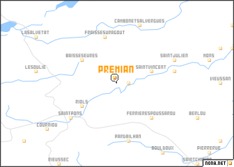 map of Prémian
