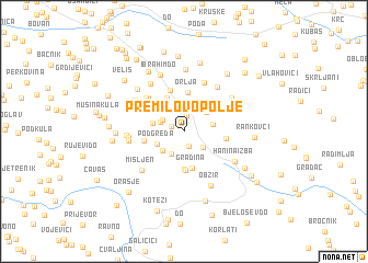 map of Premilovo Polje