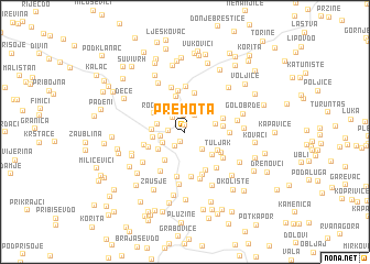 map of Premota