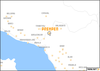 map of Prempen