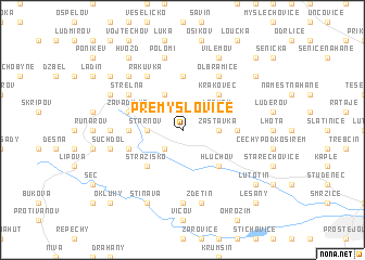 map of Přemyslovice