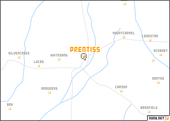 map of Prentiss