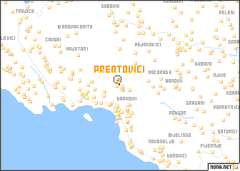 map of Prentovići