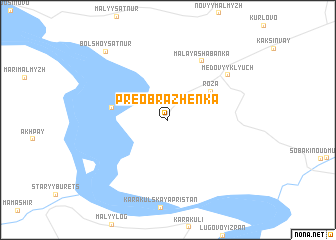 map of Preobrazhenka