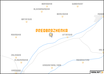 map of Preobrazhenka