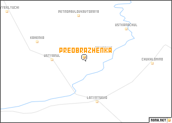 map of Preobrazhenka