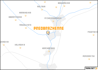 map of Preobrazhenne