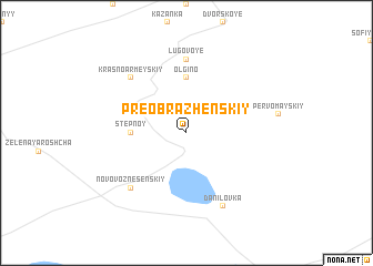 map of Preobrazhenskiy