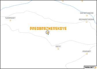 map of Preobrazhenskoye