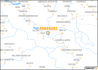 map of Prerovec