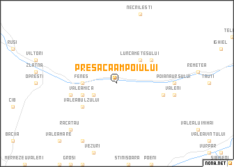 map of Presaca Ampoiului