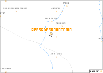 map of Presa de San Antonio