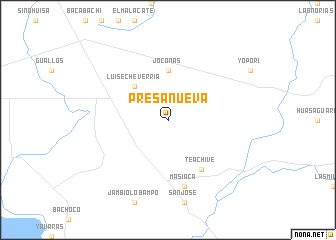 map of Presa Nueva