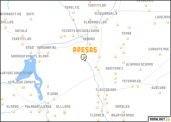 map of Presas